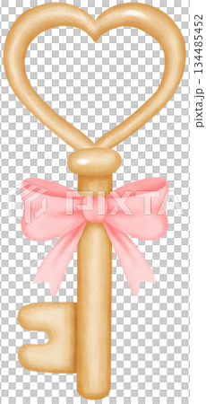 Coquette Valentine romantic watercolor key illustration collection Coquette Valentine romantic watercolor key illustration collection 134485452