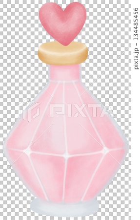 watercolor Perfume clipart in cute  design style 134485456