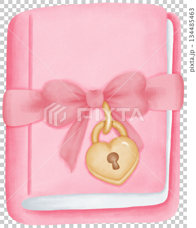 Coquette Valentine watercolor elements in cute romantic style Coquette Valentine watercolor elements in cute romantic style 134485463