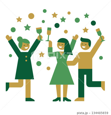 Festive Celebration with Friends Festive Celebration with Friends 134485659