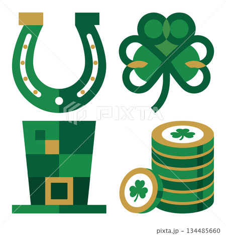 St. Patrick's Day Icons 134485660