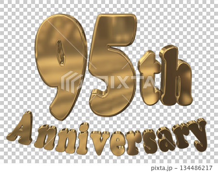 3DCG text "95th Anniversary/95th Anniversary Sparkling Mark" 3DCG text "95th Anniversary/95th Anniversary Sparkling Mark" 134486217