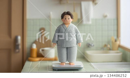 正月太りを気にする 大人 134486252