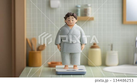 正月太りを気にする 大人 134486253