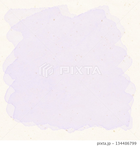 薄紫の水彩ペイント 日本風の和紙テクスチャーzen背景 134486799
