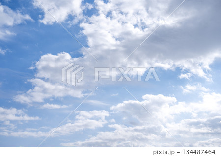 青空 晴れ 冬の空 空 素材 12月 【神奈川県】 134487464