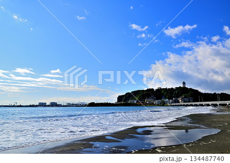 神奈川 江の島海岸東浜海水浴場 神奈川 江の島海岸東浜海水浴場 134487740