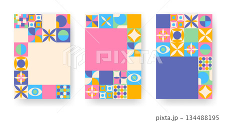 Set of spring abstract backgrounds 134488195