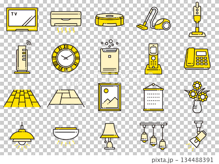 Living Room Icons 03 134488391