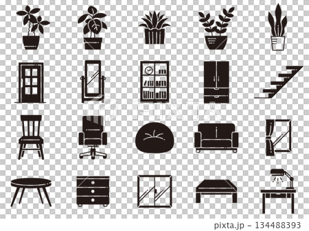 Living Room Icons 05 134488393
