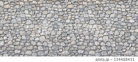 Gray stone wall texture background architecture pattern Gray stone wall texture background architecture pattern 134488431
