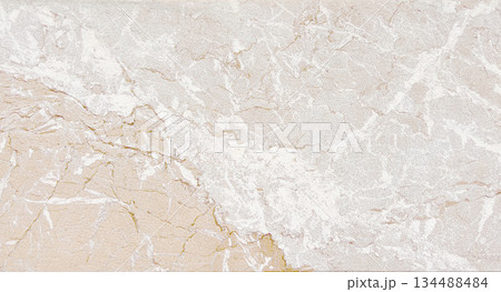 Beige and white natural stone marble texture background 134488484