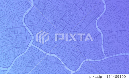 Abstract navigation plan of the urban area depicted and highlighted roads. Concept of planning and mapping a travel route using a general city map. Flat vector illustration Abstract navigation plan of the urban area depicted and highlighted roads. Concept of planning and mapping a travel route using a general city map. Flat vector illustration 134489190