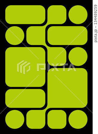 Vector Bento Grid Poster With Simple Rectangles, Squares, Rounded Tiles And Blobs. Minimal Y2K-Inspired Layout For Modern Graphic Design. Vector Bento Grid Poster With Simple Rectangles, Squares, Rounded Tiles And Blobs. Minimal Y2K-Inspired Layout For Modern Graphic Design. 134489259