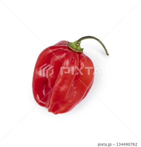 Top view peper on white background Top view peper on white background 134490762