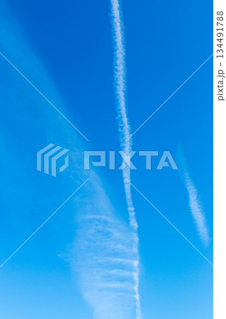 飛行機雲 飛行機雲 134491788