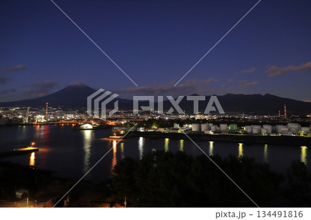 田子の浦港の夜景 田子の浦港の夜景 134491816