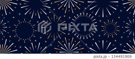 seamless firework background celebration banner vector illustration seamless firework background celebration banner vector illustration 134491909