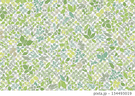 Herb pattern laid out on the front 134493019