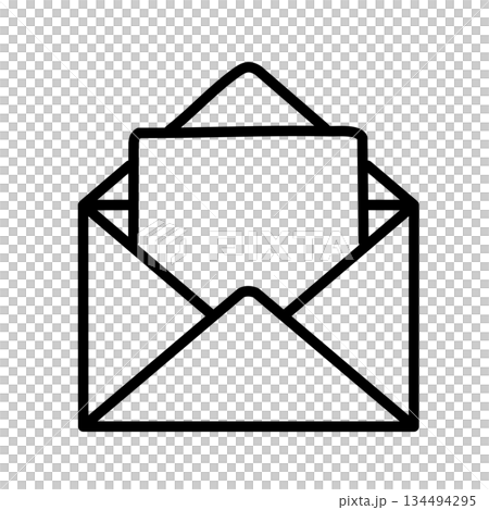 Email icon, read, monochrome, contact, pictogram Email icon, read, monochrome, contact, pictogram 134494295