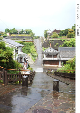 杵築の町並み　南台武家屋敷通り　酢屋の坂 134494704