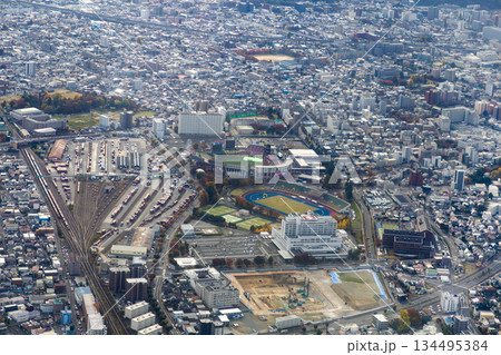 楽天モバイルパーク宮城付近を空撮 134495384