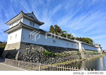 佐和口多門櫓北東側と中堀(彦根城) 佐和口多門櫓北東側と中堀(彦根城) 134496140