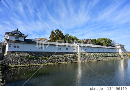 佐和口多門櫓北東側と中堀（彦根城） 134496159