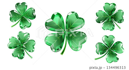 Green clover jewels. Green clover jewels. 134496313