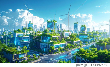 スマートシティ, IoT, インターネットオブシングス, 接続性, ネットワーク, 未来, テクノロ 134497469