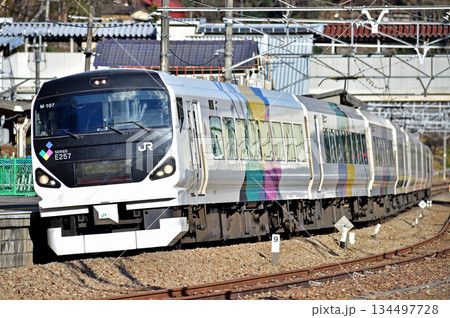 中央本線　上野原　JR東日本　E257系　M-107編成（松本）　あずさ　かいじ 134497728