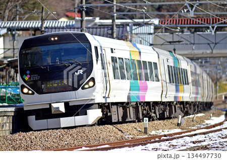 中央本線　上野原　JR東日本　E257系　M-107編成（松本）　あずさ　かいじ 134497730