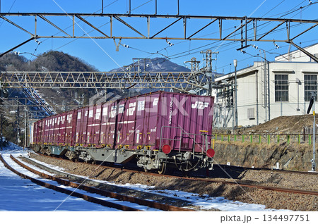 中央本線　上野原　JR貨物　コキ107-2134 134497751