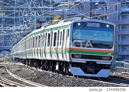 東海道本線　真鶴　JR東日本　E231系1000番台　S-18編成（国府津） 134498206