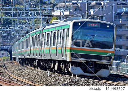 東海道本線　真鶴　JR東日本　E231系1000番台　K-02編成（国府津） 134498207