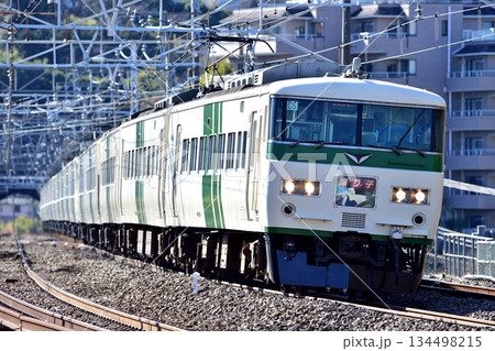 東海道本線　真鶴　JR東日本　185系　C5編成（大宮）　踊り子 134498215