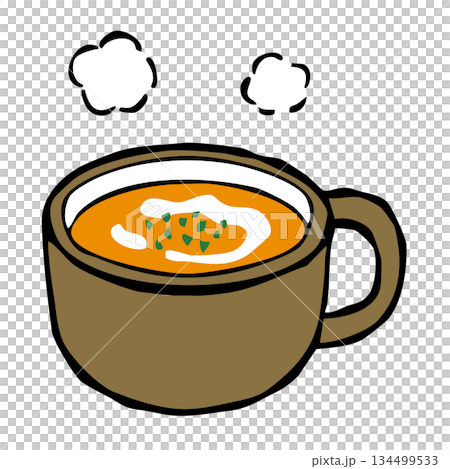 かぼちゃスープ　カボチャ 134499533