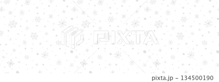 Snowflakes banner. Christmas ornaments. Happy Holiday background. Snow flake seamless pattern. Hello winter card. Color snowfall frame. Flying confetti. Celebration design. Vector illustration Snowflakes banner. Christmas ornaments. Happy Holiday background. Snow flake seamless pattern. Hello winter card. Color snowfall frame. Flying confetti. Celebration design. Vector illustration 134500190