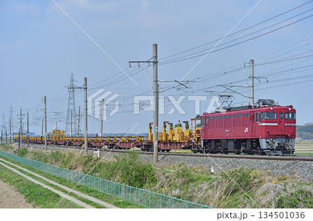 東北本線 田尻-小牛田 JR東日本 ED75-757(仙台)+ロンチキ 東北本線 田尻-小牛田 JR東日本 ED75-757(仙台)+ロンチキ 134501036