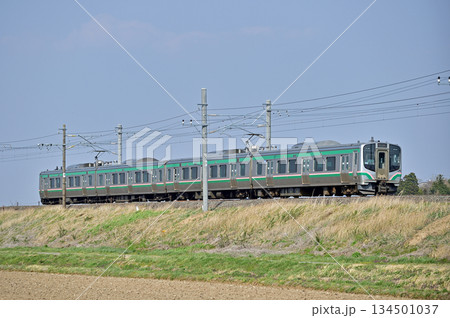 東北本線　品井沼－鹿島台　JR東日本　E721系（仙台） 134501037