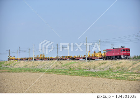 東北本線 品井沼-鹿島台 JR東日本 ED75-757(仙台)+ロンチキ 東北本線 品井沼-鹿島台 JR東日本 ED75-757(仙台)+ロンチキ 134501038