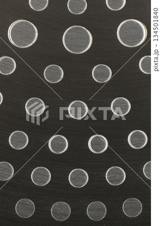 Stainless steel induction cookware bottom texture background 134501840