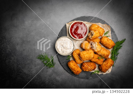 Delicious Potato Croquettes 134502228