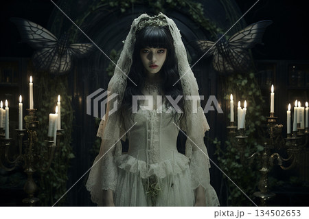 Mystical Gothic Fantasy Portrait 134502653