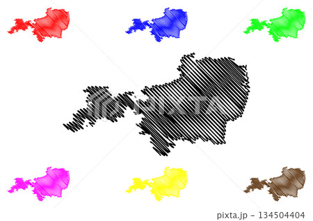 Tiruvallur district (Tamil Nadu State, Republic of India) map vector illustration, scribble sketch Thiruvallur map Tiruvallur district (Tamil Nadu State, Republic of India) map vector illustration, scribble sketch Thiruvallur map 134504404