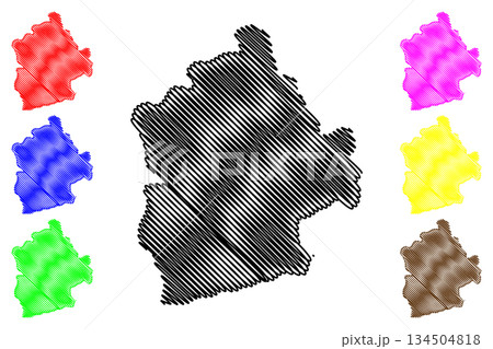 West Kameng district (Arunachal Pradesh State, Republic of India) map vector illustration, scribble sketch West Kameng map West Kameng district (Arunachal Pradesh State, Republic of India) map vector illustration, scribble sketch West Kameng map 134504818