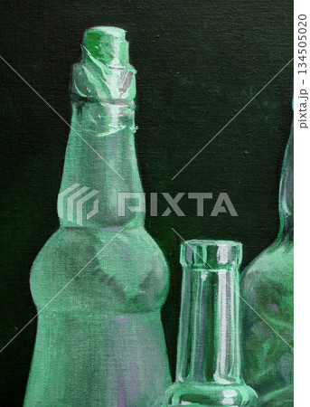 composition of several objects, oil painting, handmade composition of several objects, oil painting, handmade 134505020
