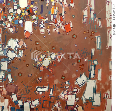 Oil painting, abstract drawing, handmade Oil painting, abstract drawing, handmade 134505192