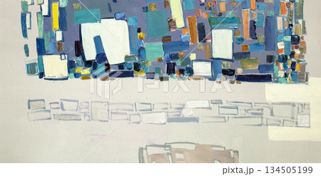 Oil painting, abstract drawing, handmade Oil painting, abstract drawing, handmade 134505199