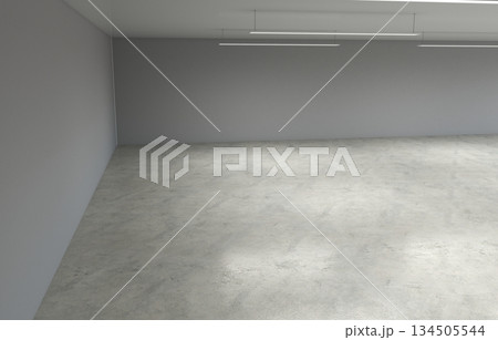 empty pavilion, interior visualization, 3D illustration empty pavilion, interior visualization, 3D illustration 134505544